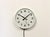 Nedklok wall clock was made in Netherlands during the 1970s. It features a white iron frame, a metal dial, an aluminium...