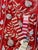Red Silk Suzani Table Runner With Cream Vine Scrolls For Sale - Image 9 of 9