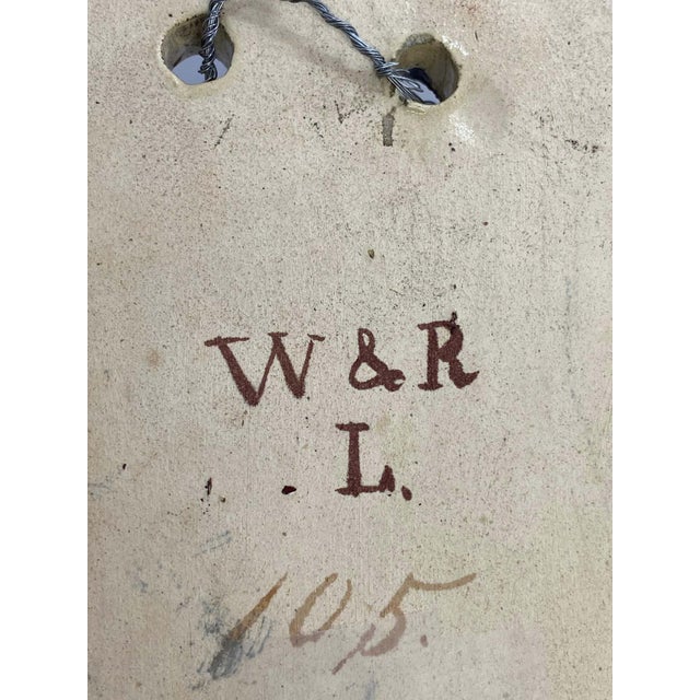 Ceramic Monumental Majolica Monkey Wall Pocket by Wayte & Ridge, English, Ca. 1880 For Sale - Image 7 of 9