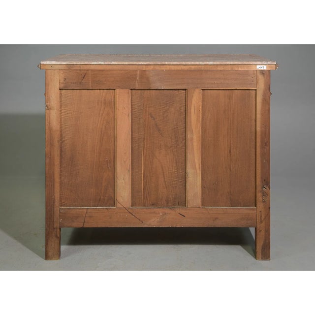 Art Nouveau Early 19th Century French Art Nouveau Style Walnut & Marble Top Buffet / Sideboard For Sale - Image 3 of 6