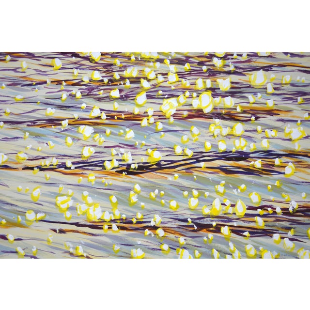 Gray Golden Sparks of the Ocean.Modern Original Painting. Arts Bound For Sale - Image 8 of 12