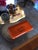 French Equestrian Orange and Brown Hermès Inspired Change Tray For Sale - Image 9 of 9