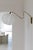 Mid-Century Wall Light in Brass and Cotton Shade, Sweden, 1960 For Sale - Image 6 of 12