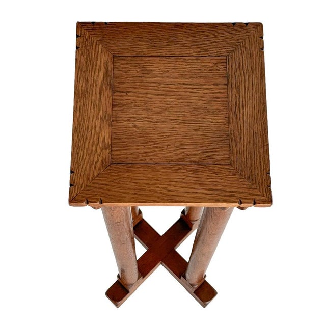 Antique Art Nouveau Pedestal, 1900s For Sale - Image 9 of 14