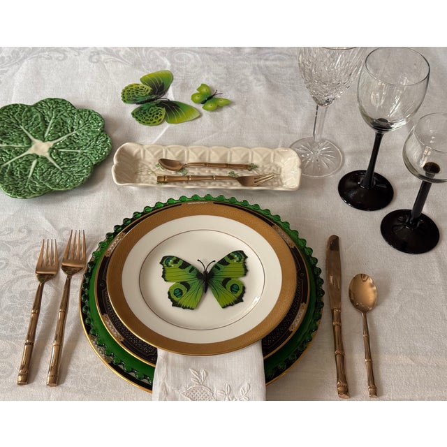 Made in Ireland Vintage Belleek Mint Server For Sale - Image 10 of 12