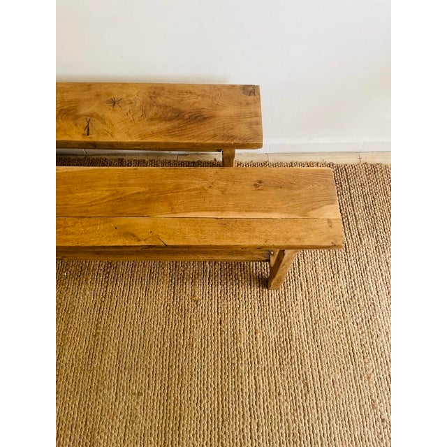 Antique Benches, Set of 2 For Sale - Image 6 of 12