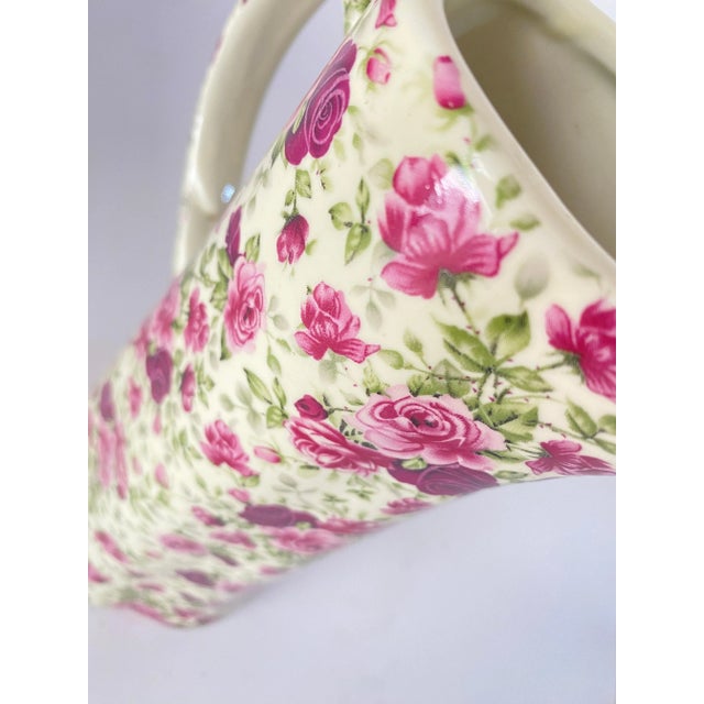 Antique English Majolica Pink Jug from Staffordshire For Sale - Image 6 of 9