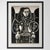Wood Set of 16 – "Picasso's Female Heads" | Framed Black & White Gallery Wall Collection After Pablo Picasso For Sale - Image 7 of 14