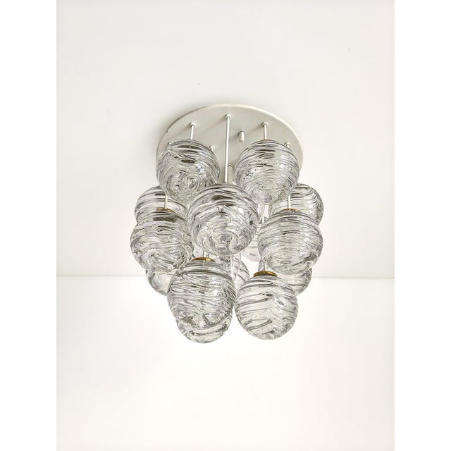 Mid-Century Snowball Sputnik Glass Flush Mount from Doria Leuchten, Germany, 1970s For Sale - Image 18 of 18