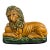 Vintage Enesco Majolica Resting Lion on Ball For Sale