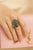 Bochic "Orient" Vintage Natural Blue Topaz & Tourmaline Ring Set 18K & Silver For Sale - Image 14 of 18