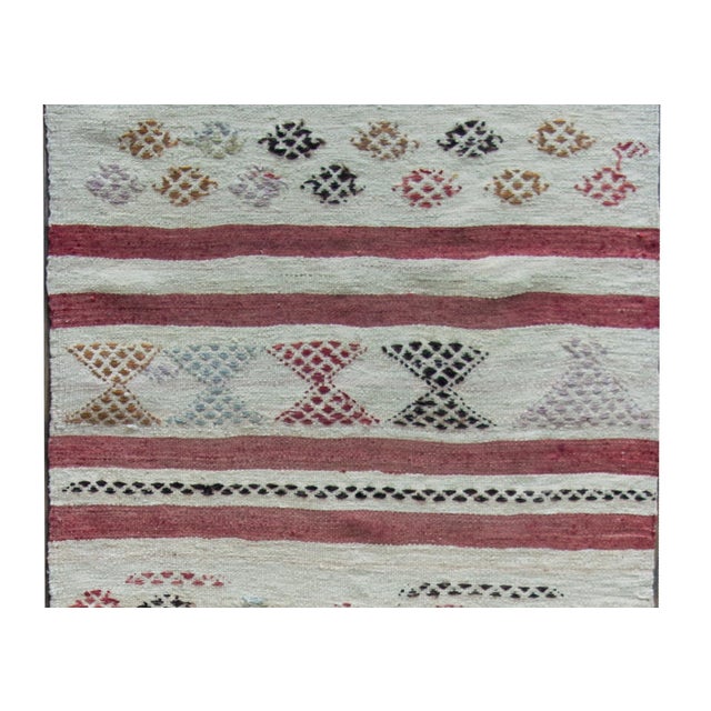 Vintage Turkish Konya Kilim Rug For Sale In Chicago - Image 6 of 14