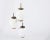 Lyfa Danish Brass and Opaline Glass Chandelier by Bent Karlby for Lyfa, 1950s For Sale - Image 4 of 10