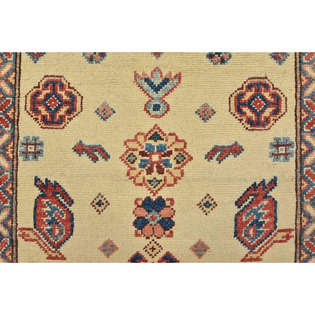Kazak Runner 2’9” X 9’11” Beige Wool Tribal Hand-Knotted Oriental Rug For Sale - Image 9 of 13