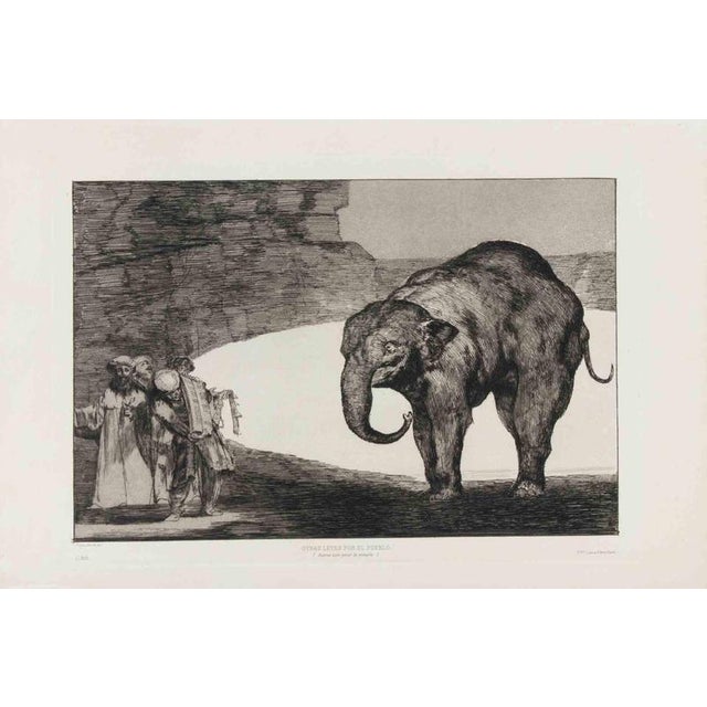 Etching and aquatint, from the series "los proverbios, 1815. This copy belongs to the edition of "l'art", printed by...