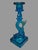 Vintage Cobalt Blue Figural Dolphin Pressed Glass Candlestick For Sale - Image 6 of 10