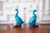 Turquoise 1960s Mid-Century Chinese Ceramic Turquoise Ducks - a Pair For Sale - Image 8 of 8