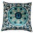 Light Blue Hand Knotted Turkish Silk Velvet Ikat Pillows For Sale - Image 9 of 9