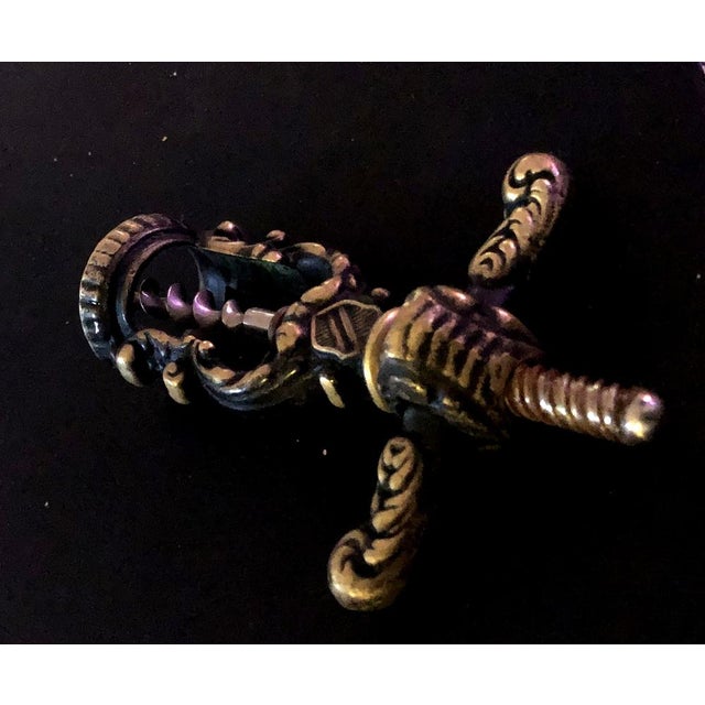 Rococo Style Corkscrew with Open Brass Cage, 1950s For Sale - Image 6 of 8