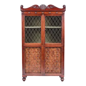 19th Century Regency Mahogany Collector's Display Cabinet