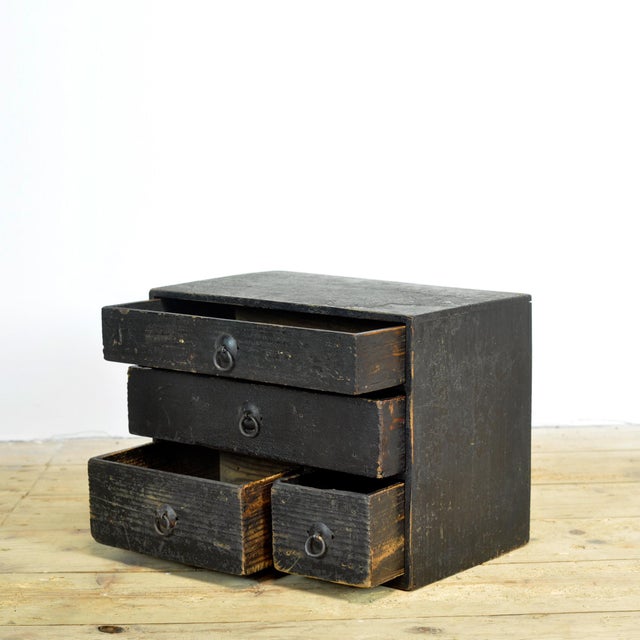 Small Antique Japanese Chest of Drawers, 1900 For Sale - Image 4 of 9