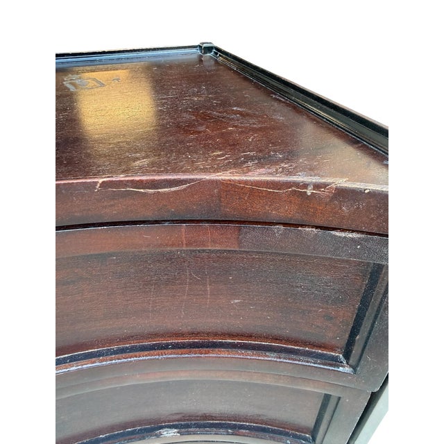 Brown Dessin Fournir Handley Bowfront Chests- A Set of 2 For Sale - Image 8 of 11