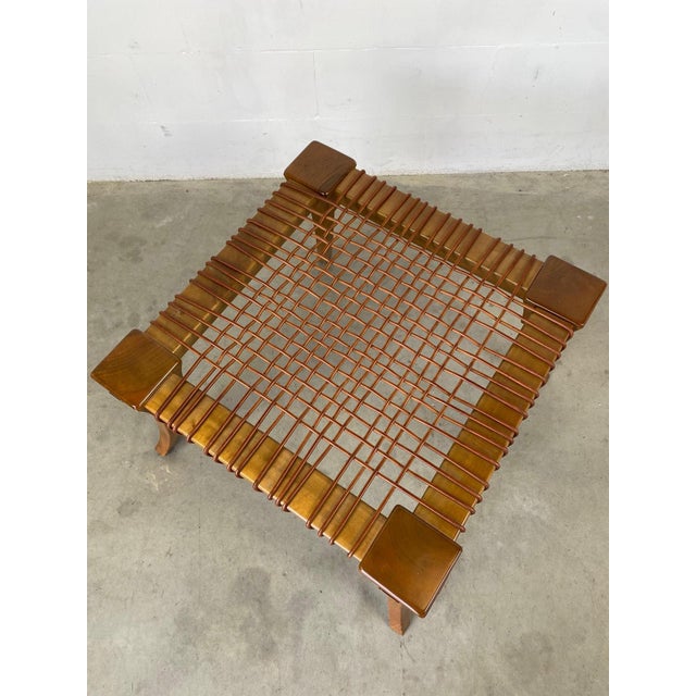 Brown Klismos Stool by T.H. Robsjohn-Gibbings for Saridis of Athens, 1960s For Sale - Image 8 of 12