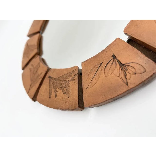 1960s Ceramic Herbier Mirror attributed to Vallauris, 1960 For Sale - Image 5 of 9