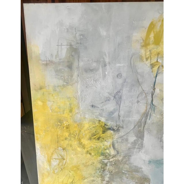 Large Scale Original Abstract Mixed Media Painting on Canvas Artist Amy Gordon For Sale - Image 6 of 9