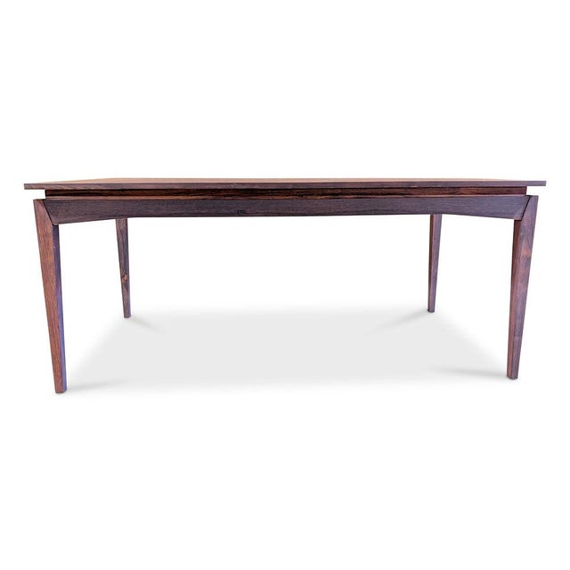 1950s Rosewood Dining Table Attributed to Bramin- 102559 For Sale In New York - Image 6 of 7