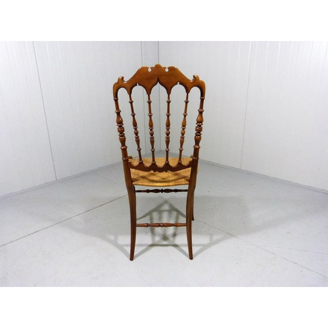 1960s Wooden Chiavari Chair with Caned Seat, 1960s For Sale - Image 5 of 12