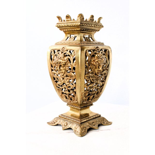 French French Louis XVI Ormolu Gilt Bronze Decorative Urns/Pair For Sale - Image 3 of 8