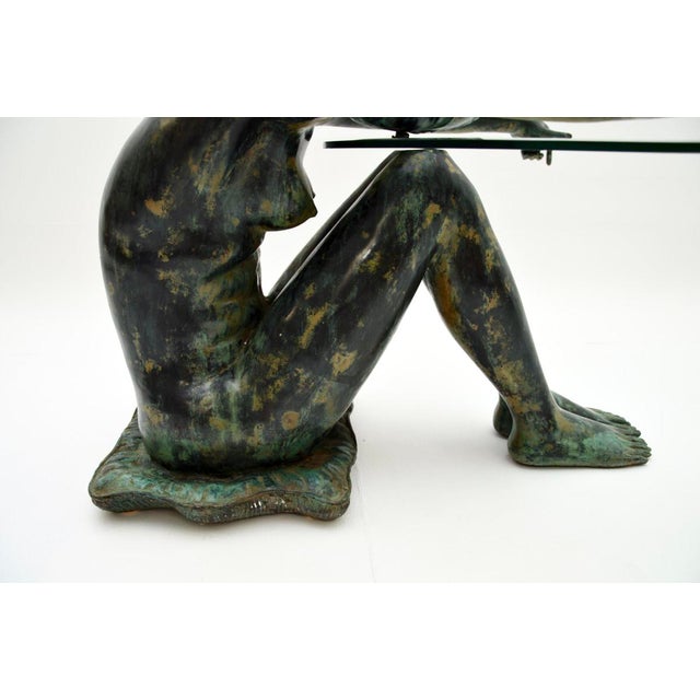 Metal Vintage Sculptural Bronze Coffee Table, 1970 For Sale - Image 7 of 13