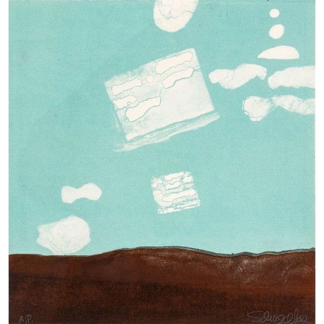 Elfi Schuselka (Austrian, b. 1940), Two Abstract Landscapes, Lithographs in Colors, one pencil signed lower right and...