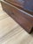 Vintage Heywood-Wakefield Dark Wood Dresser With Architectural Mirror For Sale - Image 11 of 13