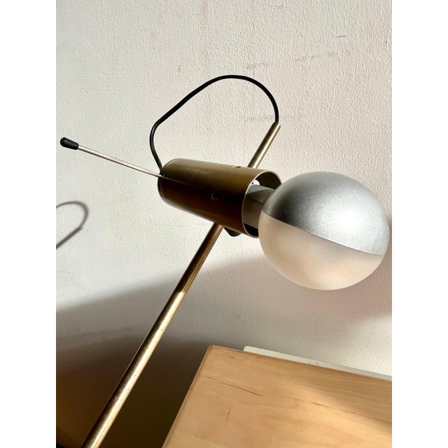 Metal Model 255 Clamp Table Lamp by Tito Agnoli for Oluce, 1959 For Sale - Image 7 of 14