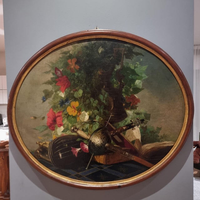 Still Life, Oil on Canvas, 1850s For Sale - Image 10 of 10