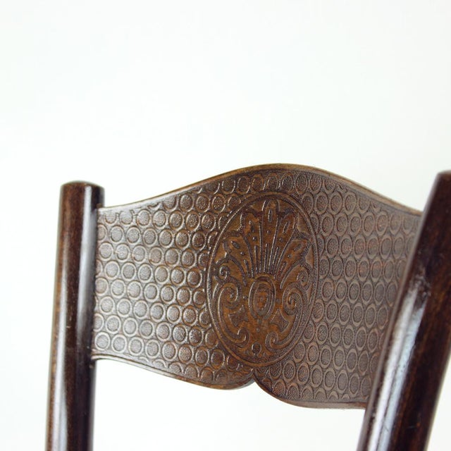 Vintage Czechoslovakia Bentwood Chair, 1940s For Sale - Image 12 of 14