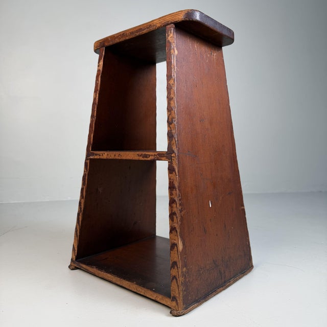 Wood Vintage Japanese Fumidai Wooden Step Stool, 1920s For Sale - Image 7 of 9