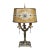 Early 20th Century Art Deco Three-Light Table Lamp With Mica Shade For Sale