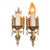 1920s Cast Aluminum Wall Sconces With Original Polychrome Finish - Pair For Sale