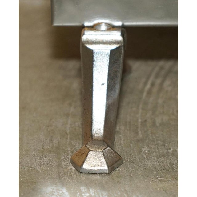 Art Deco Polished Chrome Fire Guard Screen with Bear on Top, 1920s For Sale - Image 14 of 18