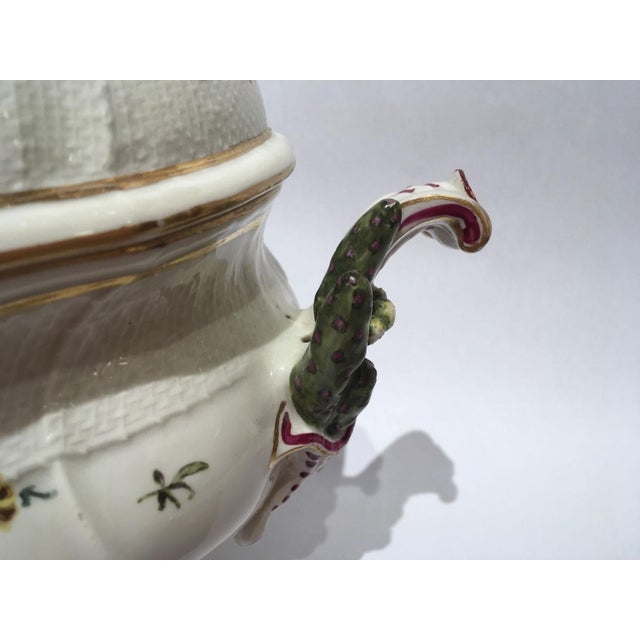 Blue Meissen Porcelain Soup Bowl with Flower Decor, 1755 For Sale - Image 8 of 18