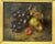 English Antique Still Life Fruits Oil on Canvas English Oil Painting Giltwood Frame For Sale - Image 3 of 9
