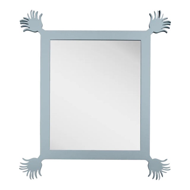 Fleur Home Carnival Vieux Rectangle Mirror in Parma Gray, 49x59 For Sale