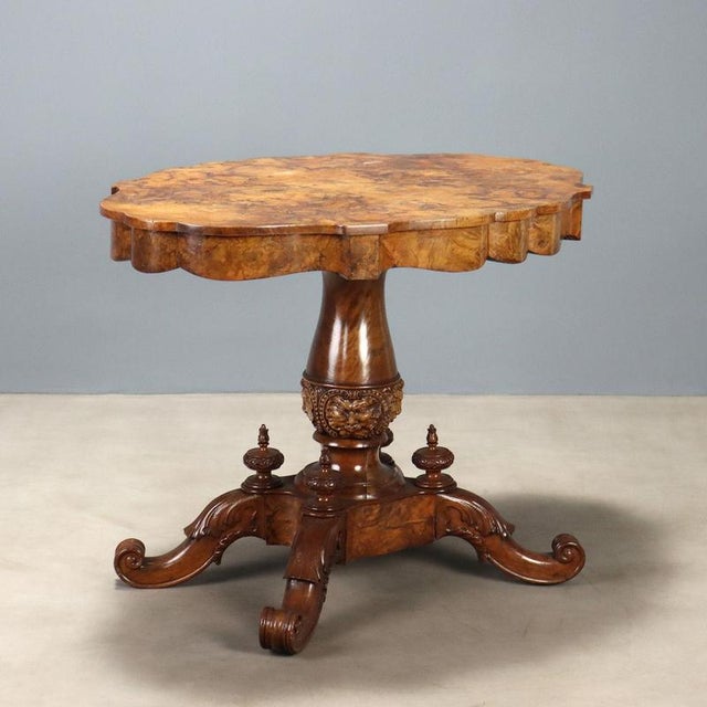 Luigi Filippo Biscuit Table in Walnut For Sale - Image 10 of 10