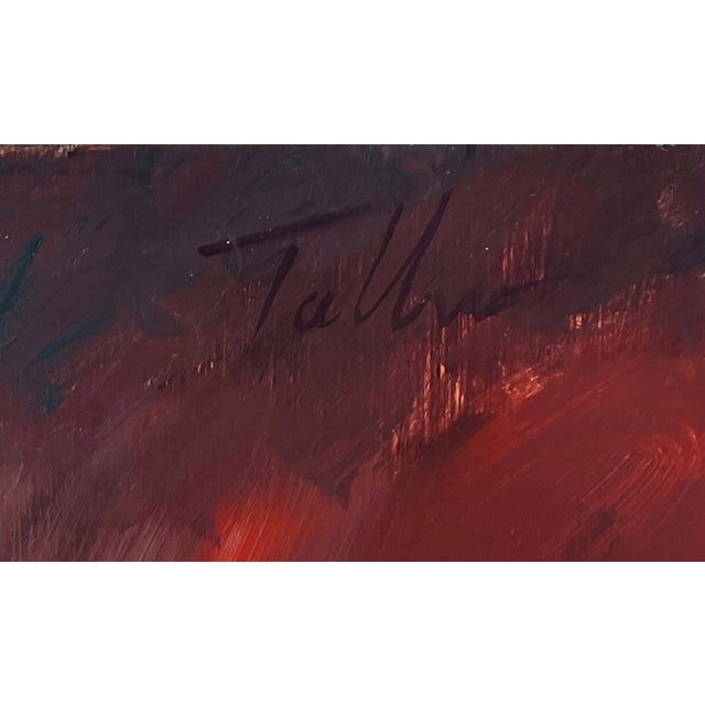 Figurative Anticipation by Matt Talbert | Oil on panel Portrait of a woman sitting on a surface. For Sale - Image 3 of 5