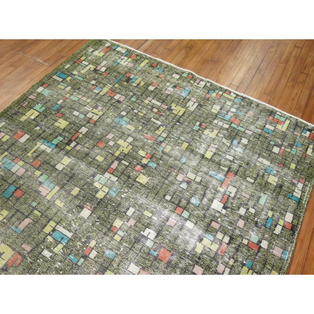 Tetris Turkish Deco Zeki Muren Rug - 5'11" x 9'7" For Sale - Image 4 of 6