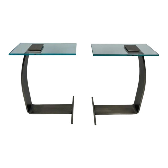 Pair Rick Berry Side Tables, Drink Tables From Design Institute of America For Sale