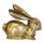 Vintage Large Brass Bunny Rabbit Figure For Sale